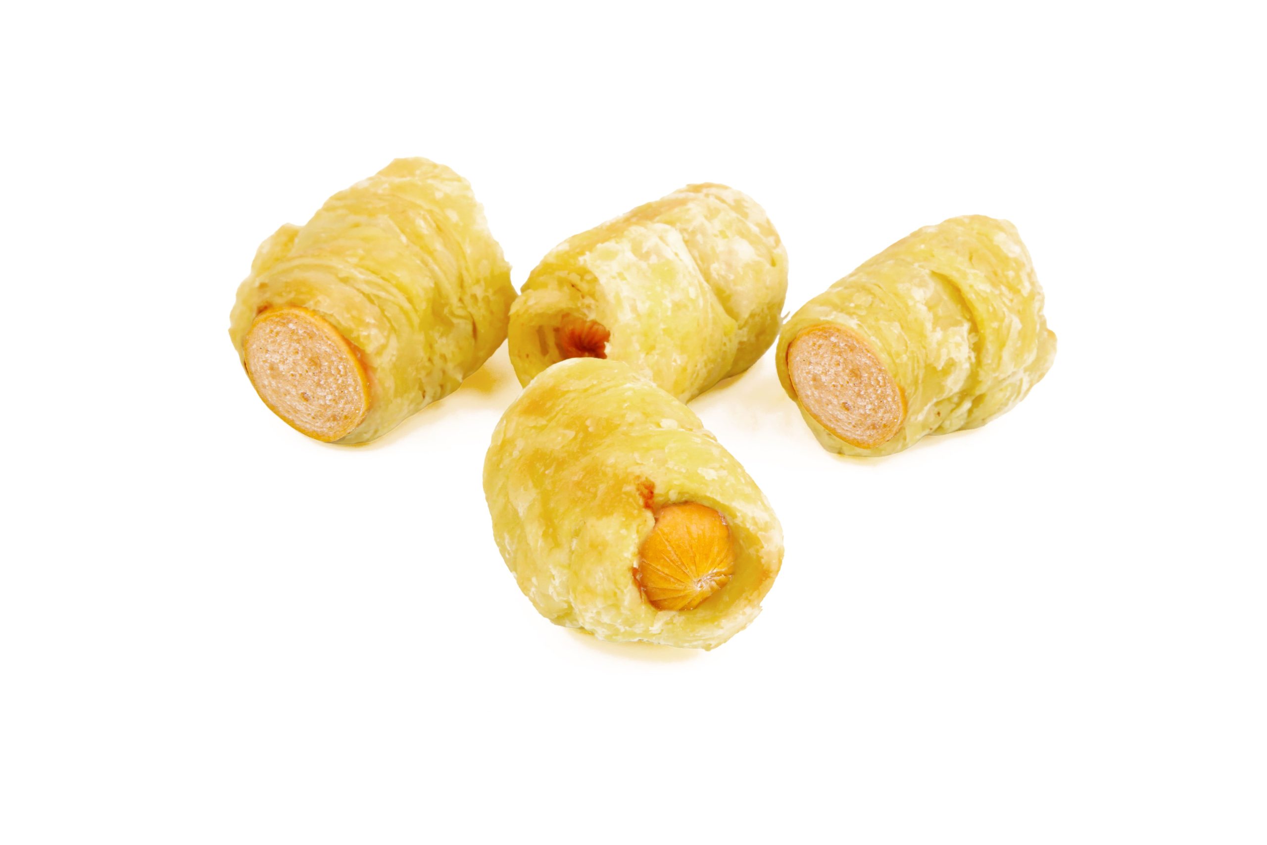 มินิครัวซองท์ไส้กรอกไก่รมควัน Chicken Sausage Pretzel copy 2